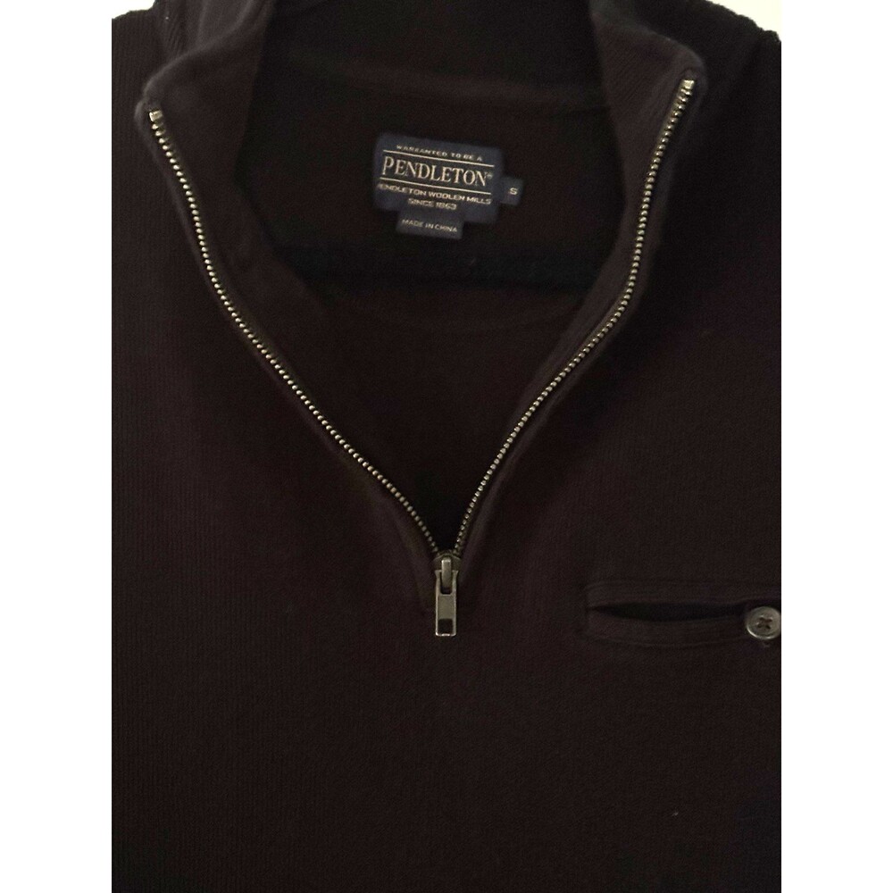 Pendleton Quarter Zip Mock Neck Pullover Sweater … - image 2